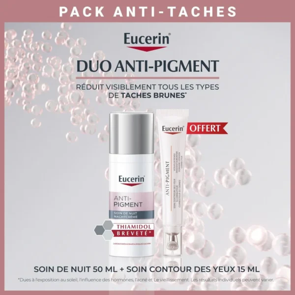 Eucerin Anti Pigment Soin De Nuit 50Ml+Anti Pigment Contour Yeux