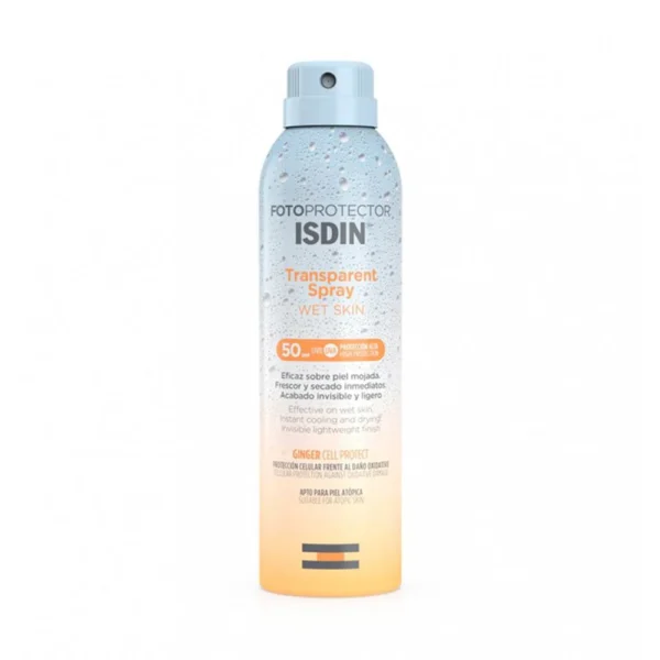 Isdin Fotoprotector Transparent Spray Adulte Wet Skin 50+ 250Ml