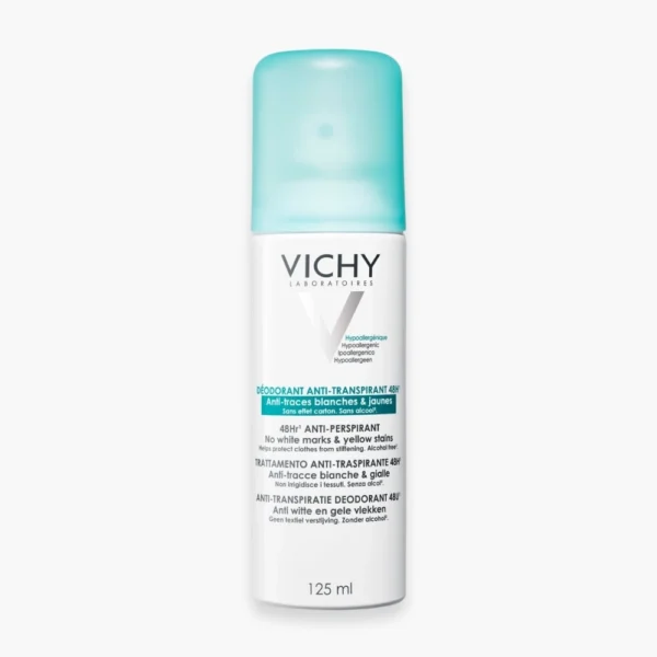 Vichy Deodorant Aerosol Anti Traces Blanches & Jaunes Spray 125ML