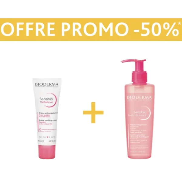 Bioderma Coffret Sensibio Defensive Light+ Sensibio Gel 200Ml