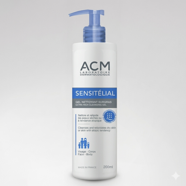 Acm Sensitelial Gel Nettoyant Surgras 200Ml