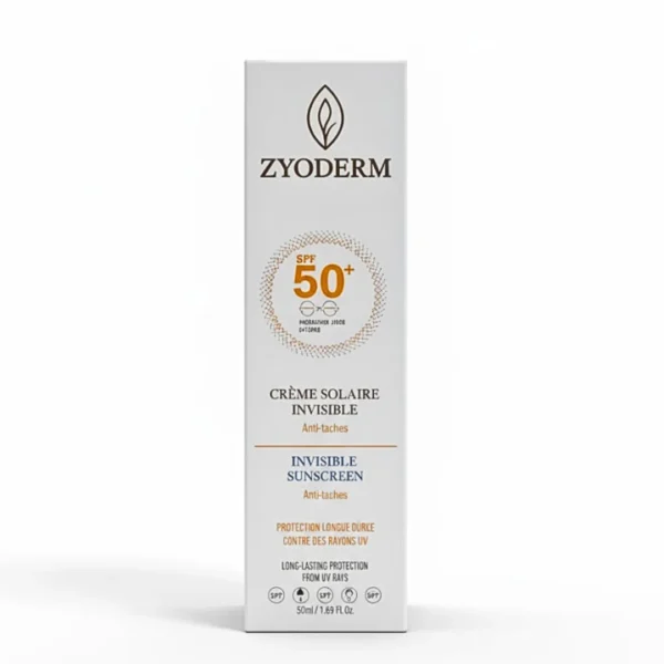 Zyoderm Creme Solaire Invisible Anti Taches Spf50+ 50Ml