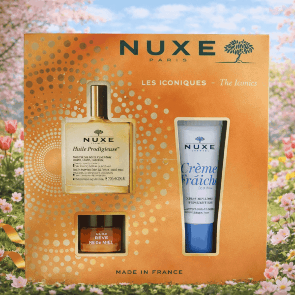 Nuxe Coffret Les Iconiques Creme Fraicheur De Beaute+Huile Prodigieuse 50Ml+ Baume Levres