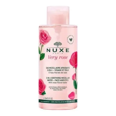 Nuxe Very Rose Eau Micellaire 3en1 Visage et Yeux  400Ml