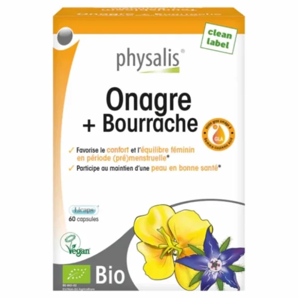 Physalis Onagre+Bourrache 60Cap