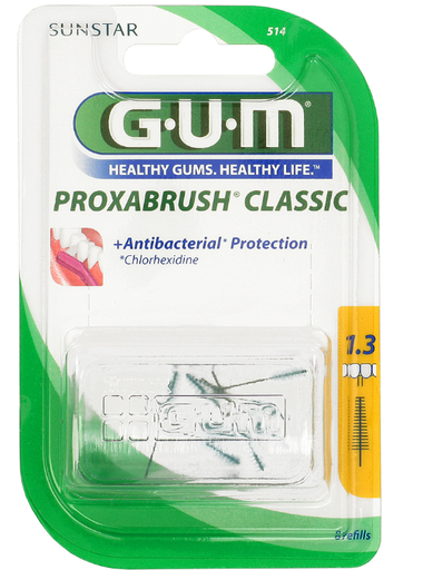Gum Recharge Brossettes Extra Fine  514 Par8 (1.3mm)