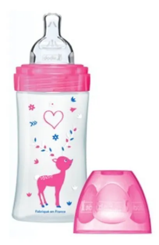 Dodie Bib Sensation+270ml Rose 0-6m
