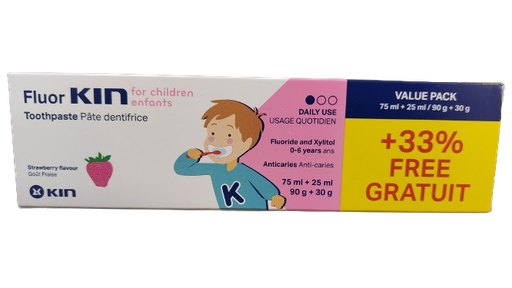 Kin Fluor Pate Dentifrice Enfants 75Ml+25Ml