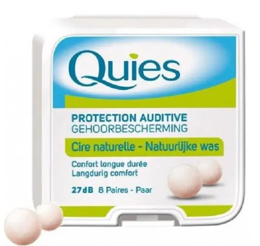 Quies Cire Naturelle 8 Paires