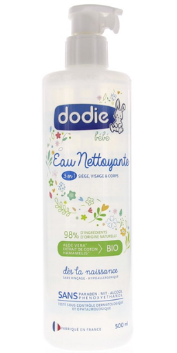 Dodie Eau Nettoyante 3 en1 Pompe 500ml