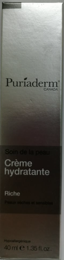 Puriaderm Creme Hydratante Riche 40Ml