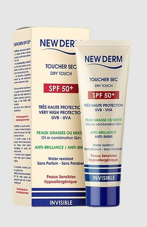 New Derm Ecran Toucher Sec Spf50+Invisible