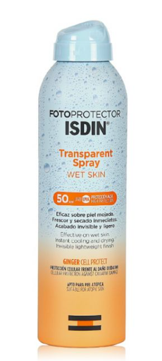 Isdin Fotoprotector Transparent Spray Adulte Wet Skin 50+ 250Ml