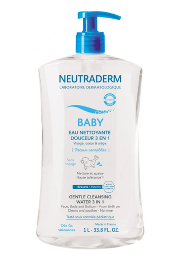 Neutraderm Eau Nettoyante Douceur 3en1 Des La Naissance 1L