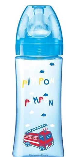 Dodie Bib + 330Ml Bleu / Bleu Pompie