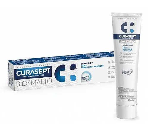 Curasept Biosmalto Dentifrice 6M-6 Ans Sans Fluor 50Ml