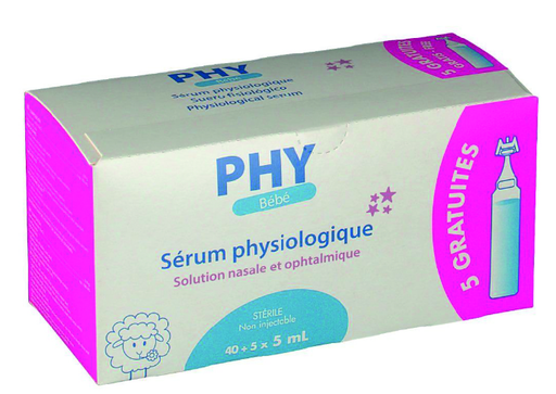 Gilbert Serum Physiologique Bte 40+5