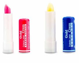 Gold Creme Stick Bleu/Rose