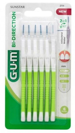 Gum 2114 Manche Avec Brossette Ultra Micro Fine(0.7m)
