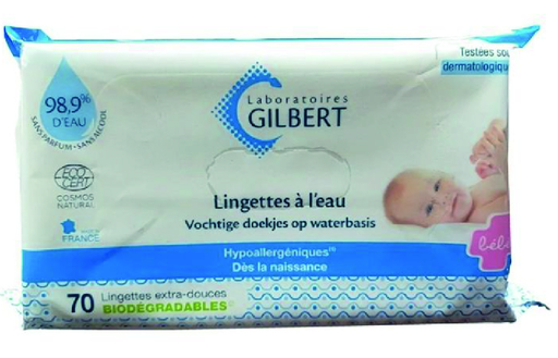 Gilbert Lingettes A L'Eau Biodegradable B70