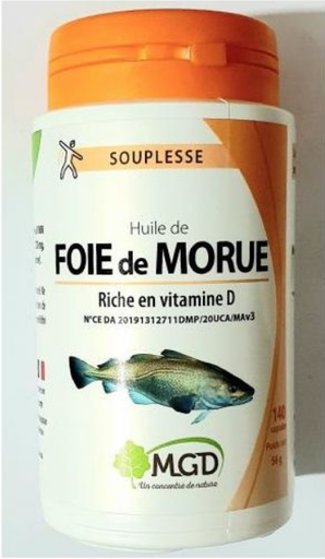 Mgd Huile de Foie de Morue Pillulier 140Cap