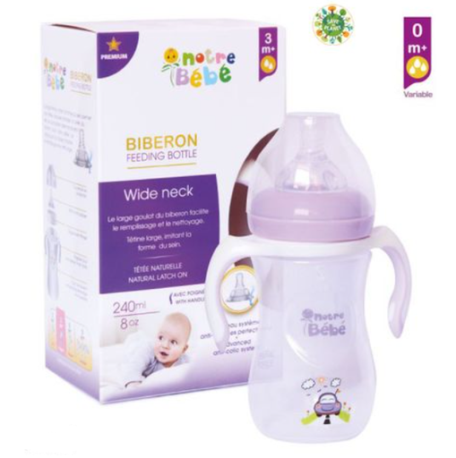 Notre BB Bib Wide Neck Premium A Poignee 240Ml