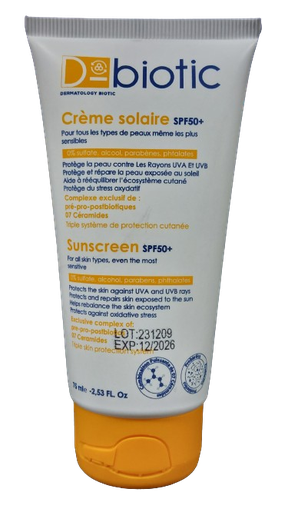 D Biotic Creme Solaire 75Ml TTP