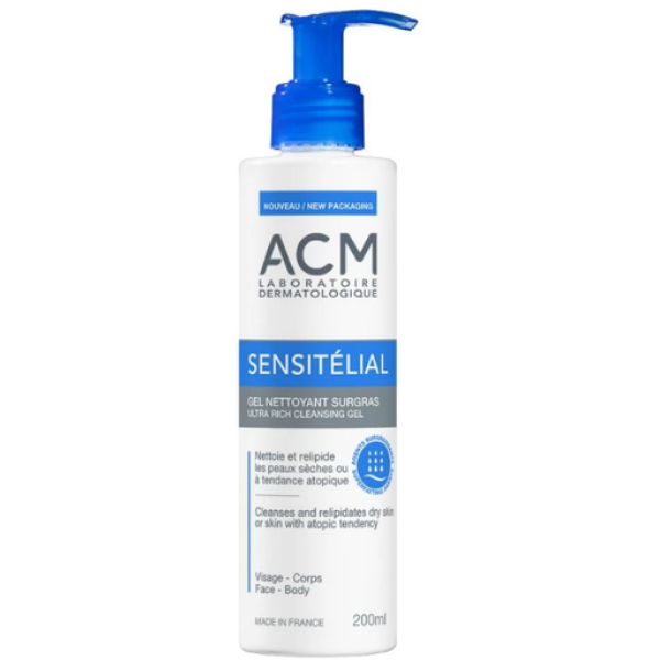 Acm Sensitelial Gel Nettoyant Surgras 200Ml