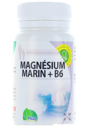Mgd Magnésium Marin+B6 Pillulier 30 Gelules
