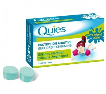 Quies Silicone Natation Enfant 3 Paires