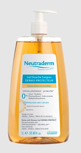 Neutraderm Gel Douche Surgras Pompe 1L