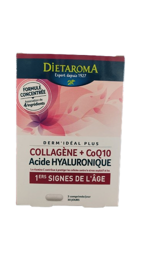 Dietaroma Derm Ideal Plus Collagene+Q10+Acide Hyaluronique 60Cp