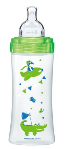 Dodie Bib Sensation+330ml Vert +6M Tet Plate