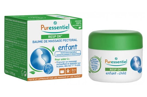 Puressentiel Respir Baume De Massage Pectoral Enfant 4HE Pot 60Ml