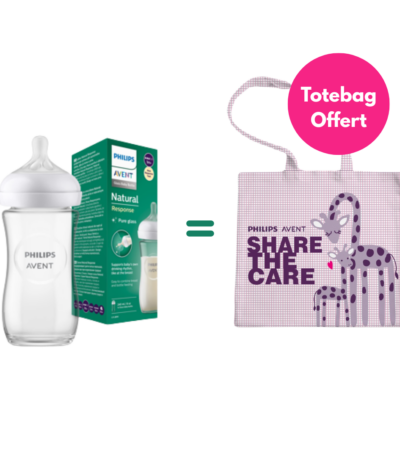 Avent Bib Natural En Verre 3.0Teat 1M+260ML SCY993/01