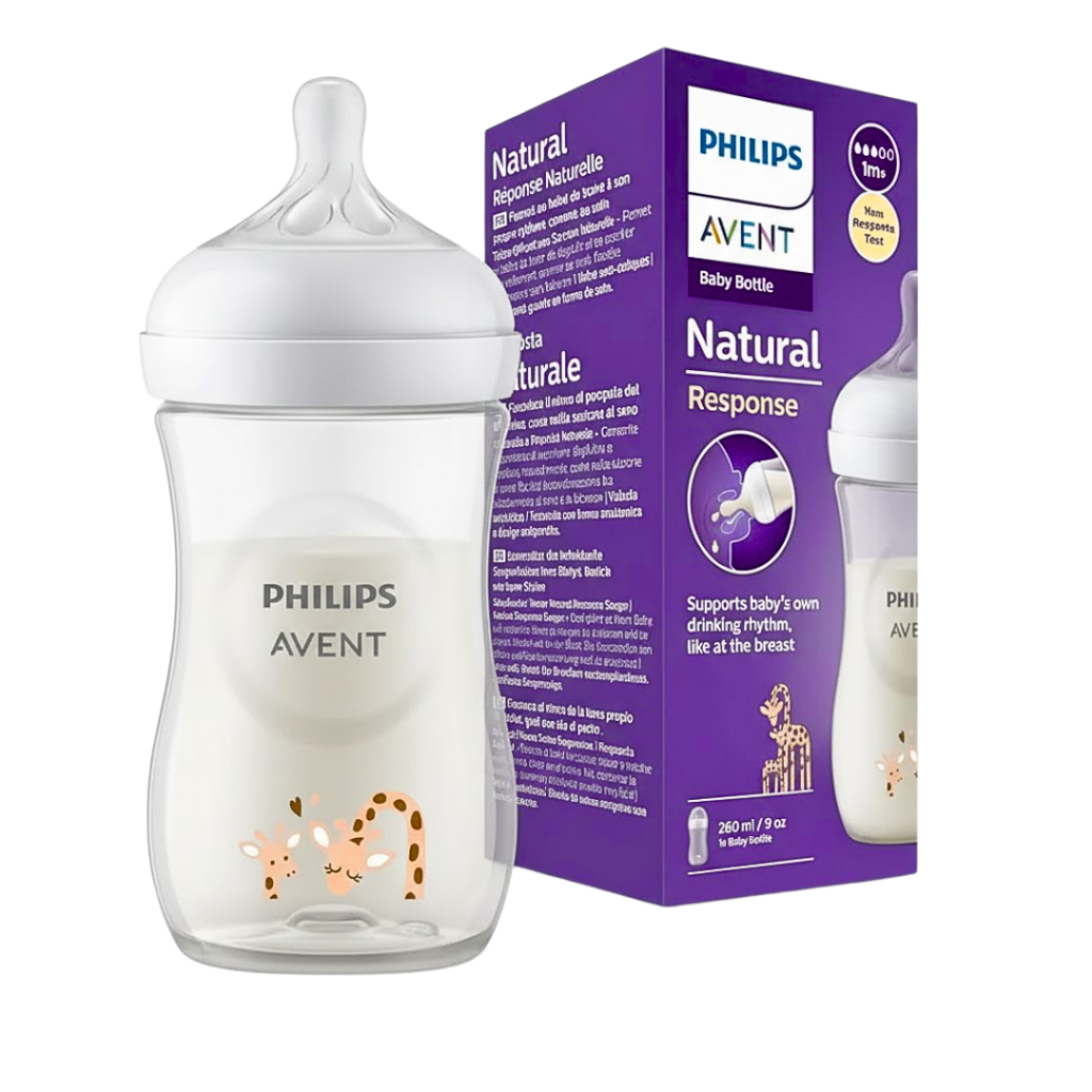 Avent Bib Natural 3.0 Avec Tet Natural 1M+ 260Ml Bleu Scy903/21