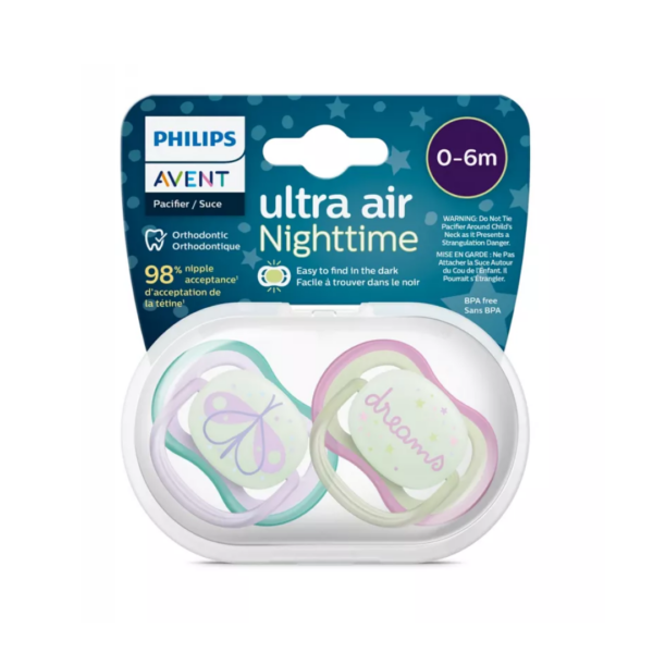 Avent Suc Ulta Air Night Time 0-6M Girl Scf376/19