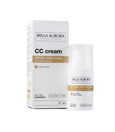 Bella Aurora CC Creme Anti Taches Medium SPF50