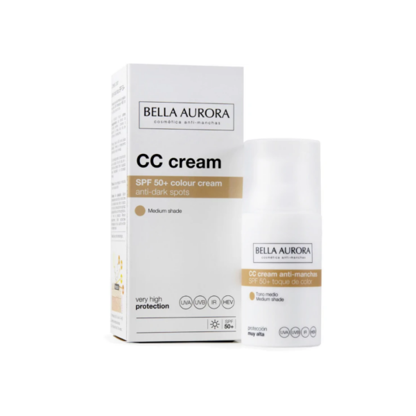 Bella Aurora CC Creme Anti Taches Medium SPF50