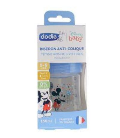 Dodie Bib Ini + 150Ml Mickey Bleu+6M Tetine Ronde