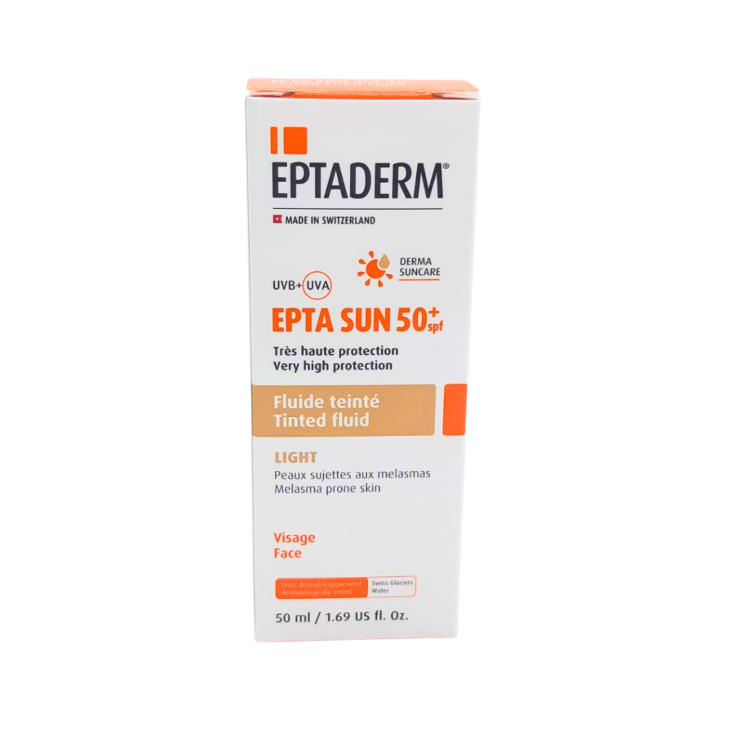 Eptaderm Epta Sun Fluide Teinte Light Spf50+ 50Ml