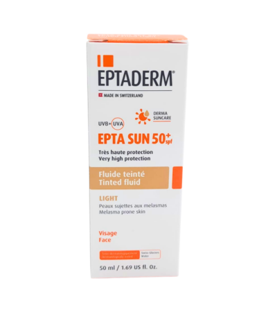 Eptaderm Epta Sun Fluide Teinte Light Spf50+ 50Ml