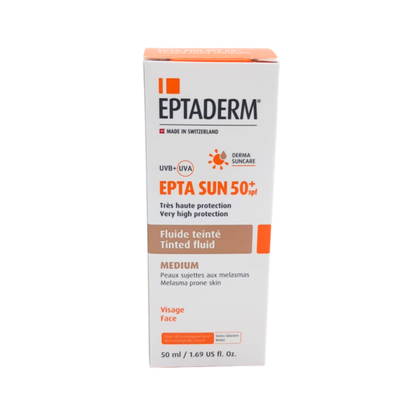 Eptaderm Epta Sun Fluide Teinte Medium Spf50+ 50Ml