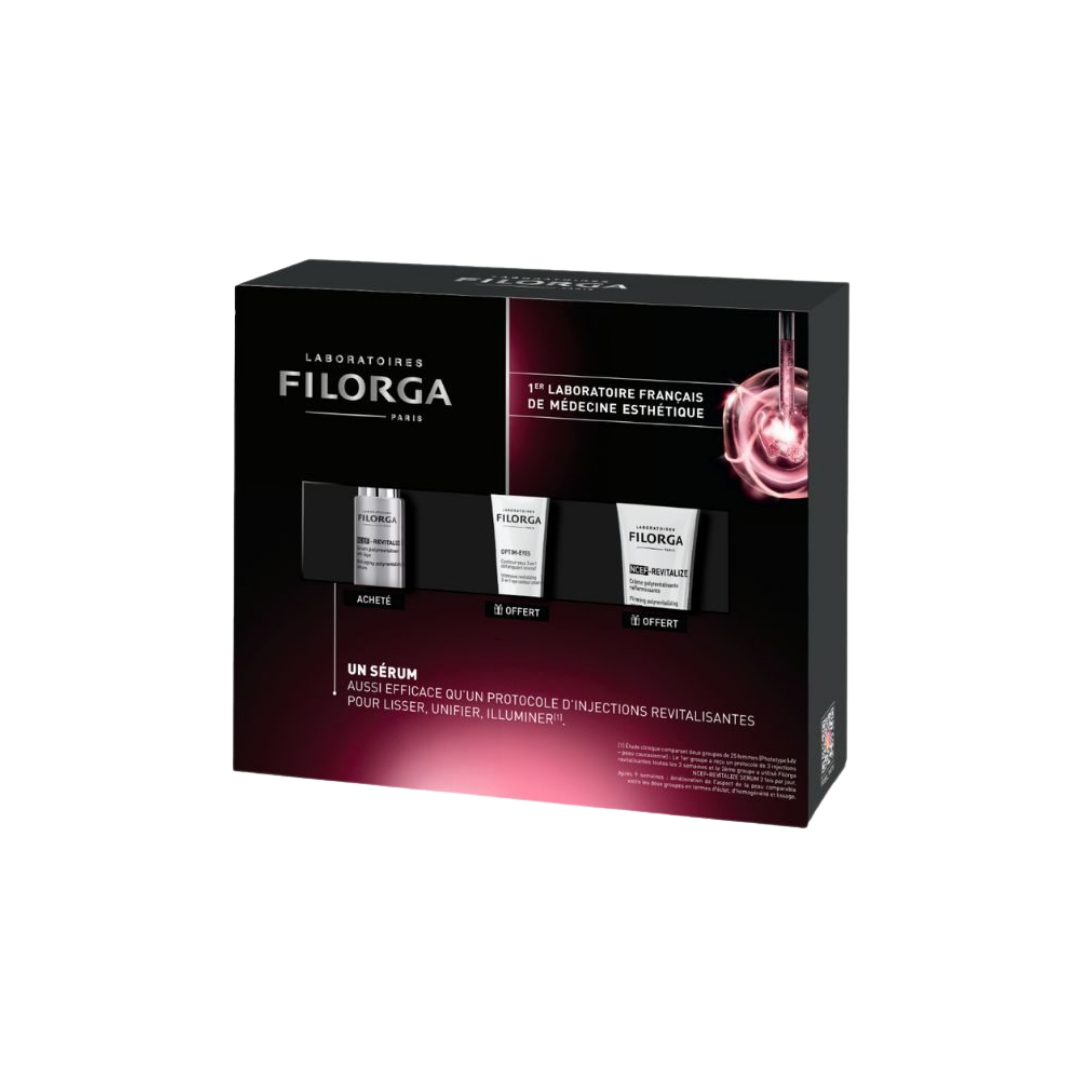 Filorga Coffret Ncef Revitalize Serum 30Ml+Ncef Revitalize 15Ml+ Optim Eyes 4Ml Filorga Coffret Ncef Revitalize Serum 30Ml+Ncef Revitalize 15Ml+ Optim Eyes 4Ml