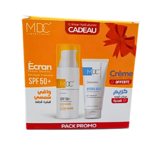 MDC Synergy Pack Promo Ecran PS + Creme Hydratante 30Ml