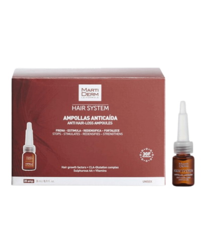 Martiderm Hair System Ampoules Anti Chute/28