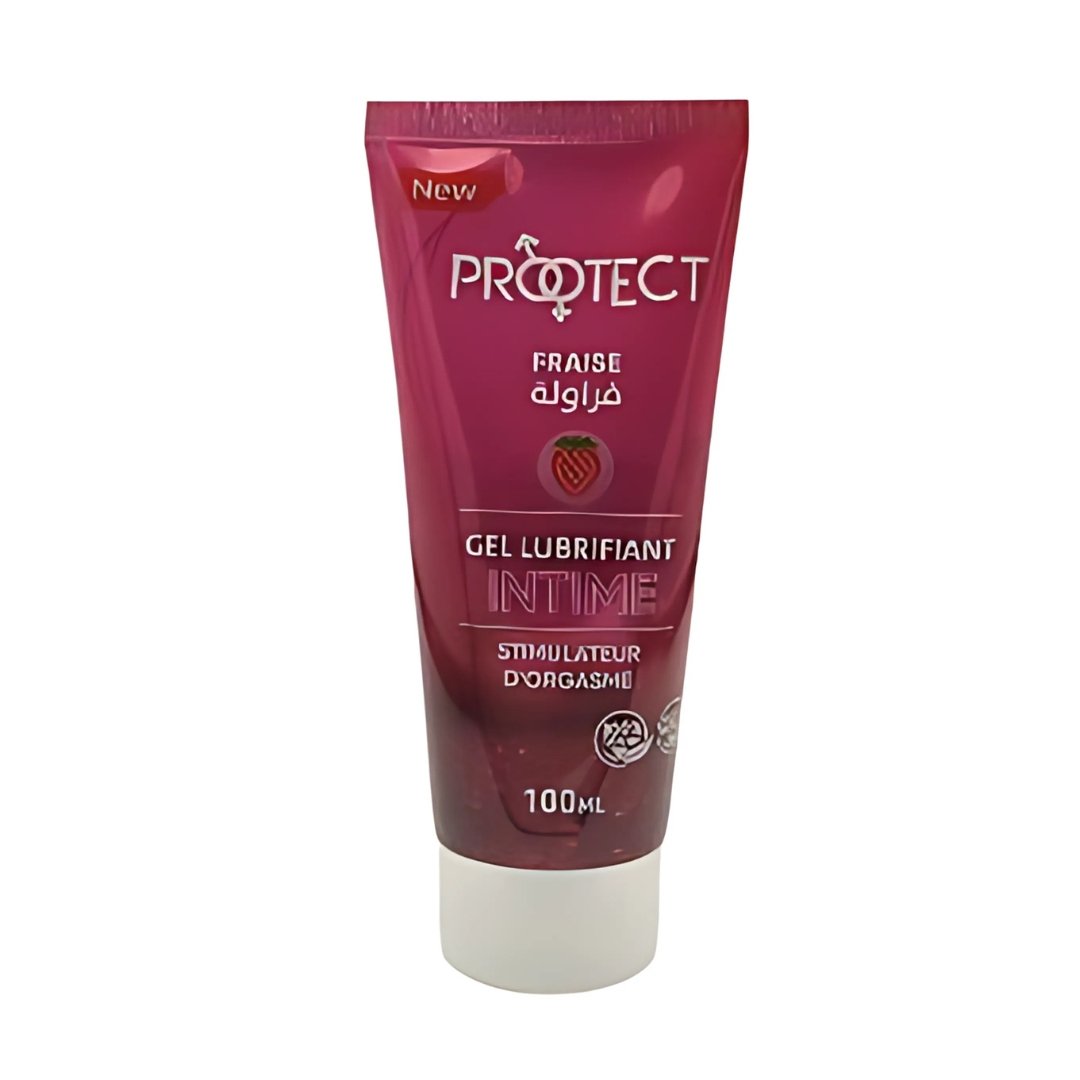 Protect Gel Lubrifiant Intime Fraise 100Ml Protect Gel Lubrifiant Intime Fraise 100Ml