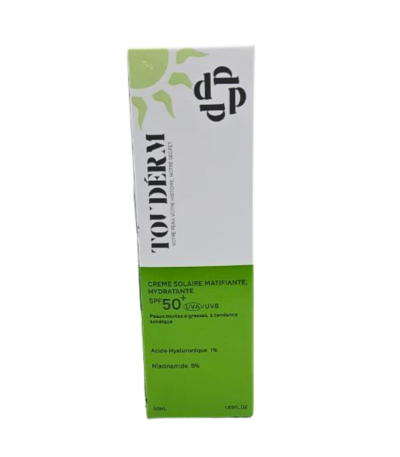 Touderm Ecran Solaire Matifiante Spf50+ 50Ml