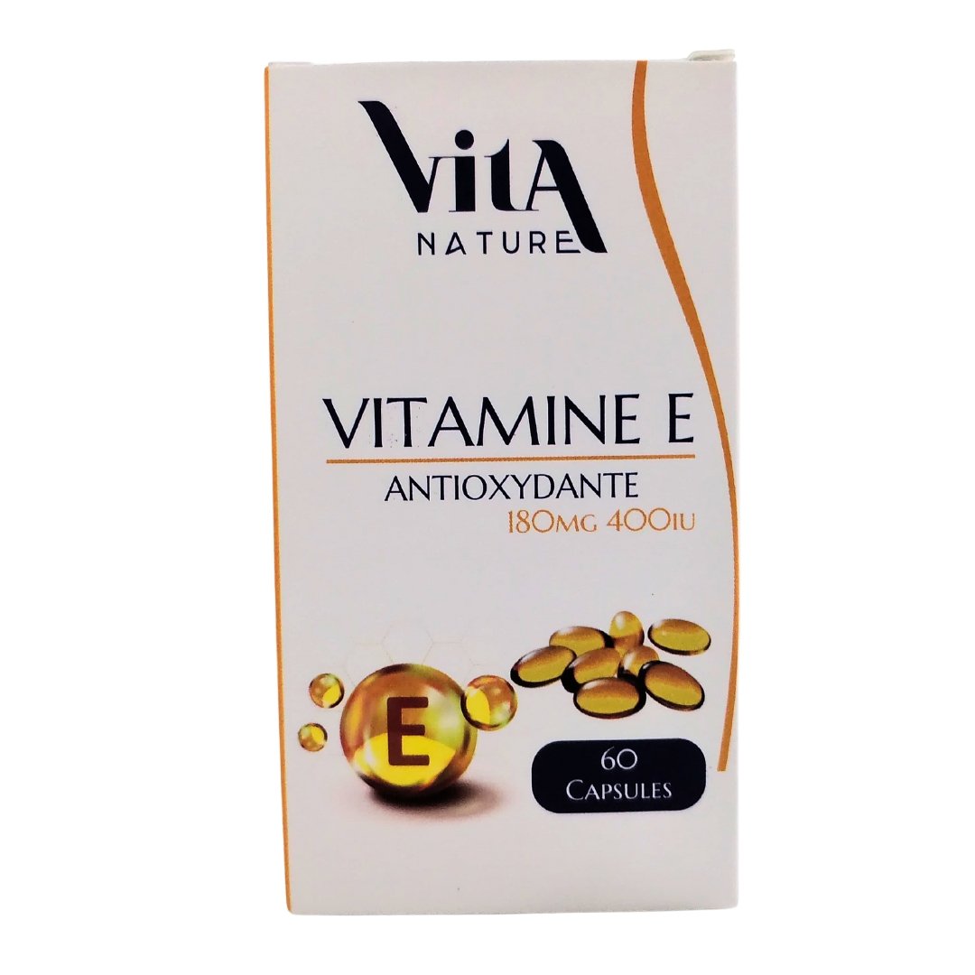Vita Nature Vitamine E 60Cap 180Mg 400UI Vita Nature Vitamine E 60Cap 180Mg 400UI