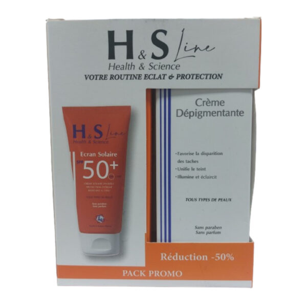 H&S Line Pack Ecran Solaire Invisible Spf50+ 50Ml+Creme Depigmentante 50Ml